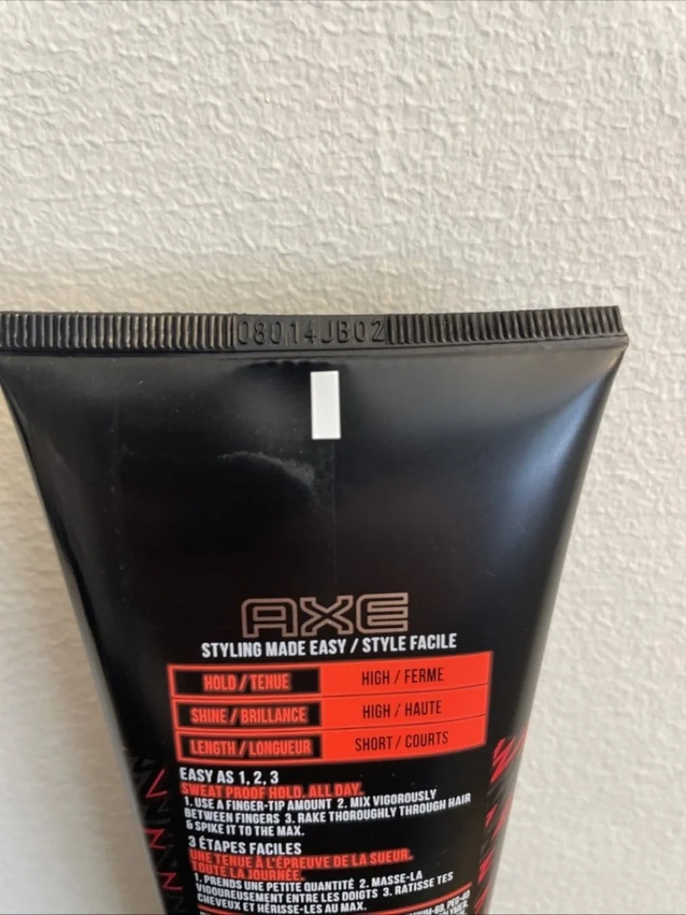 Axe Styling Extreme Hold Hair Gel, high hold, high shine 6oz. discontinued